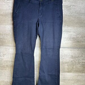 American Eagle Navy Kick Boot Chino Super Stretch Pants Size 16